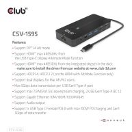 USB Gen1 Type-C 7-in-1 hub with 2x HDMI, 2x USB Gen1 Type-A, 1x RJ45, 1x 3.5mm Audio, 1x USB Gen1 Type-C 100W Female port