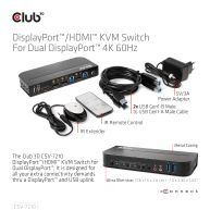 DisplayPort/HDMI KVM Switch auf Dual DisplayPort 4K 60Hz