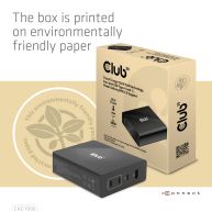 Cargador de viaje con tecnología GAN de 132 W, cuatro puertos USB tipo A y C, soporte Power Delivery (PD) 3.0