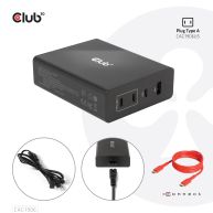 Cargador de viaje con tecnología GAN de 132 W, cuatro puertos USB tipo A y C, soporte Power Delivery (PD) 3.0