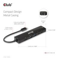 USB Gen1 Type-C, 6-in-1 Hub with HDMI 8K30Hz-4K120Hz, 2xUSB Type-A, RJ45 and 2xUSB Type-C, Data and PD charging 100 watt