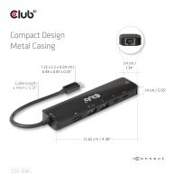 USB Tipo-C 3.2 Gen1, concentrador 6 en 1 con HDMI 8K30Hz-4K120Hz, 2xUSB Tipo-A, RJ45 y 2xUSB Tipo-C, carga de datos y PD de 100 vatios