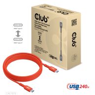 Cable certificado USB2 tipo C bidireccional USB-IF, datos 480 Mb, PD 240 W (48 V/5 A) EPR  M/M 2 m/6,56 pies