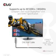 USB Gen2 Type-C to HDMI 4K120Hz 8K60Hz HDR10  with DSC1.2 Active Cable M/M  3m / 9.84ft