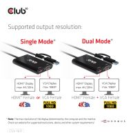 USB Gen1 Type-C/-A to Dual HDMI (4K/30Hz) / VGA (1080/60Hz)