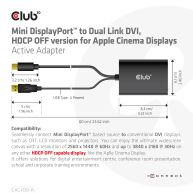 Mini DisplayPort to Dual Link DVI, HDCP OFF version for Apple Cinema Displays Active Adapter