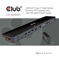 USB Typ C 3.2 Gen1 Triple Display Dynamic PD Charging Dock 100W PD Ladegerät