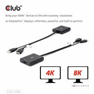 HDMI™ + USB Bus powered auf DisplayPort™ 4K120Hz oder 8K30Hz M/F Adapter