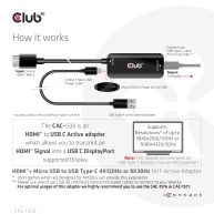 HDMI + Micro USB to USB Type-C 4K120Hz or 8K30Hz M/F Active Adapter