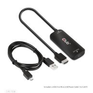 Adaptador activo HDMI + Micro USB a USB tipo C 4K120Hz o 8K30Hz M/H