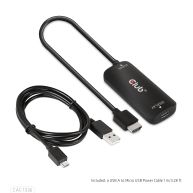 HDMI + Micro USB to USB Type-C 4K120Hz or 8K30Hz M/F Active Adapter