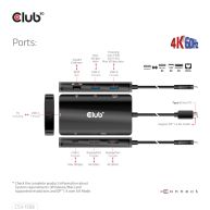 USB Gen2 Type-C to Dual DisplayPort 4k60Hz 7-in-1 Portable Dock