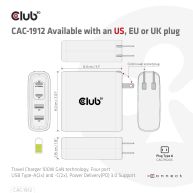 Ladegerät 100 W GaN-Technologie, USB Typ-A(2x) und -C(2x), Power Delivery (PD) 3.0