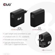 Cargador de viaje de 140 vatios con tecnología GaN, puerto único USB Tipo-C, soporte de Power Delivery(PD) 3.1