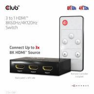 3 to 1 HDMI™ 8K60Hz/4K120Hz Switch