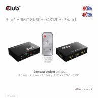 3 to 1 HDMI™ 8K60Hz/4K120Hz Switch