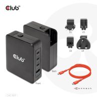 Reise-Ladegerät 140W GaN-Technologie, USB Typ-A(1x) und Typ-C(3x), PPS + Power Delivery (PD) 3.1 Unterstützung