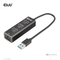 USB 3.2 Gen1 Typ-A, 3 Ports Hub mit Gigabit Ethernet