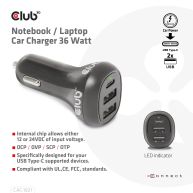 Notebook / Laptop Car Charger 36 Watt