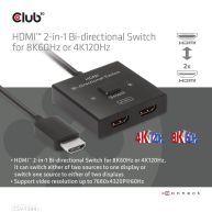 HDMI 2-in-1 Bi-directional Switch for 8K60Hz or 4K120Hz