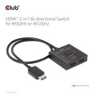 HDMI 2-in-1 Bi-directional Switch for 8K60Hz or 4K120Hz