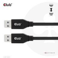 Cable USB Tipo-A Gen2(10G), 3A M/M 0.5m / 1.64 ft