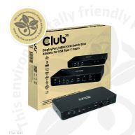 Conmutador/base de conexión KVM DisplayPort/HDMI 4K60Hz para entradas USB Tipo-C
