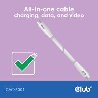 USB C kabel Weiß