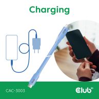 USB C kabel Blau