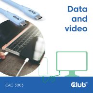 USB C kabel Blau
