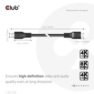 Cable certificado HDMI™ de ultra alta velocidad 4K120Hz 8K60Hz 48Gbps M/M 7.5m/24.61ft 
