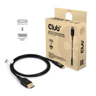 USB Type-C Cable to DP 2.1 Bi-Directional VESA DP80 Certified Cable M/M 1m/3.28ft