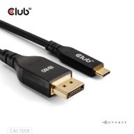 Cable certificado VESA bidireccional USB Tipo-C a DisplayPort DP80 de 1 m/ 3,28 pies