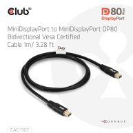 MiniDisplayPort™ to MiniDisplayPort Bi-Directional VESA DP80 Certified Cable M/M 1m/3.28ft