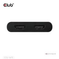 USB Type-C (with USB Type-A Adapter) to dual HDMI (4K60Hz) Video Splitter with DisplayLink
