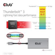 Thunderbolt™ 3 auf Dual DisplayPort™ 4K60Hz Adapter