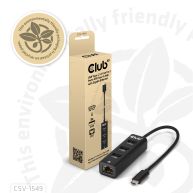 USB Type-C 3.2 Gen1 to 3 Ports USB Type-A with Gigabit Ethernet