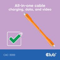Cable USB C Naranja