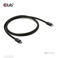 USB 80Gbps Zertifiziertes 240W 8K240Hz Type-C® 1.2m Kabel Schwarz