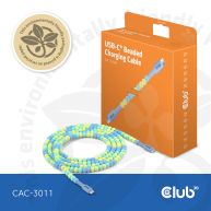 USB-C® trenzado Cable Azul