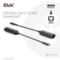 USB 5Gbps Type-C® a RJ45 Ethernet M/H