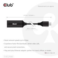 USB 5Gbps Type-C® a RJ45 Ethernet M/H