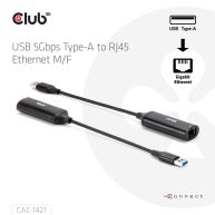 USB 5Gbps Type-A a RJ45 Ethernet M/H