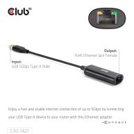 USB 5Gbps Type-A a RJ45 Ethernet M/H