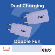 Pack de 2 cargadores USB-C® de 30 Watt Púrpura