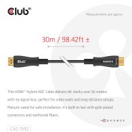 HDMI™ Hybrid AOC Kabel 8K60Hz/4K120Hz 30m