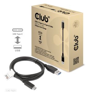 Cable USB 3.1 Tipo-C a Tipo-A 10Gbps PD 60W M/M 1m/3.28ft