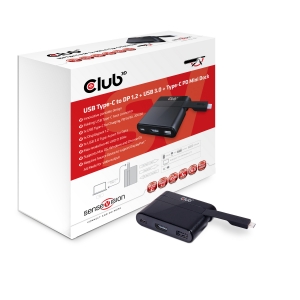 USB Typ-C auf DP 1.2 + USB 3.0 + Typ-C-Lade Mini Dock