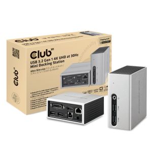 Mini estacion USB 3.2 Gen 1 4K UHD a 30Hz Diseño ultraligero