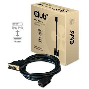 HDMI 1.4 - DVI Kablo M/F 2m/6.56ft Çift Yönlü